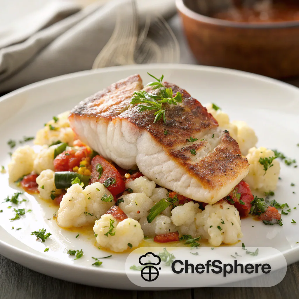 Zesty Red Snapper with Sicilian Cauliflower