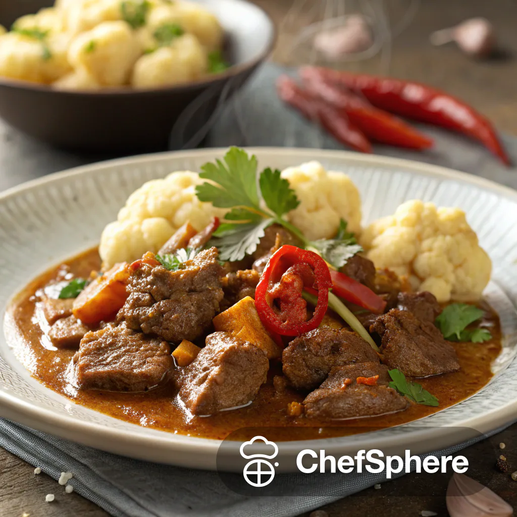 Indian Spiced Succulent Beef Curry