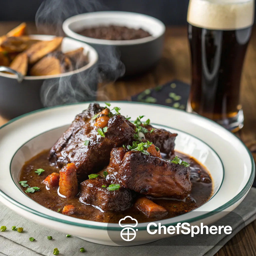 Stout Beer Braised Tender Ribs