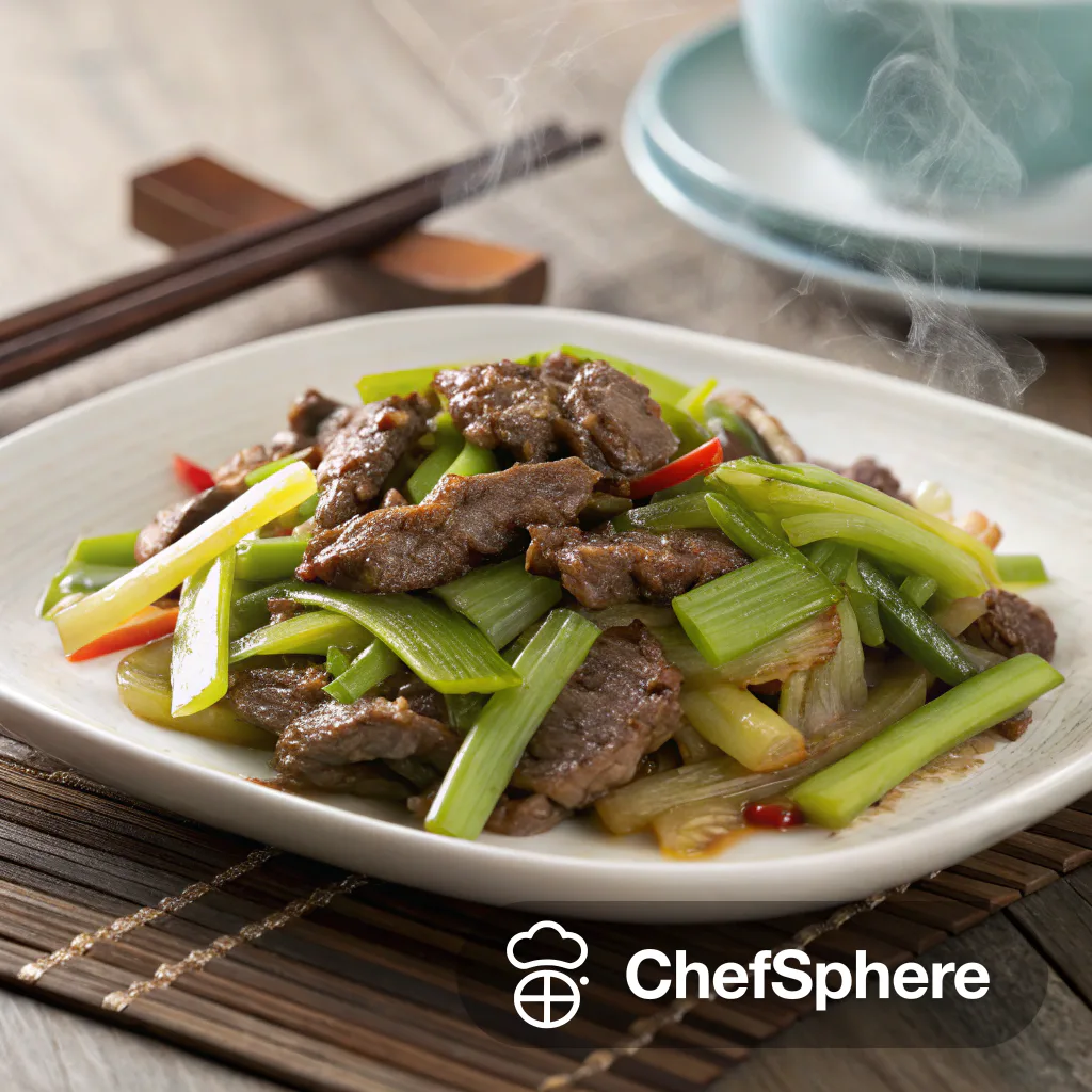 Beef & Chinese Celery Stir-Fry