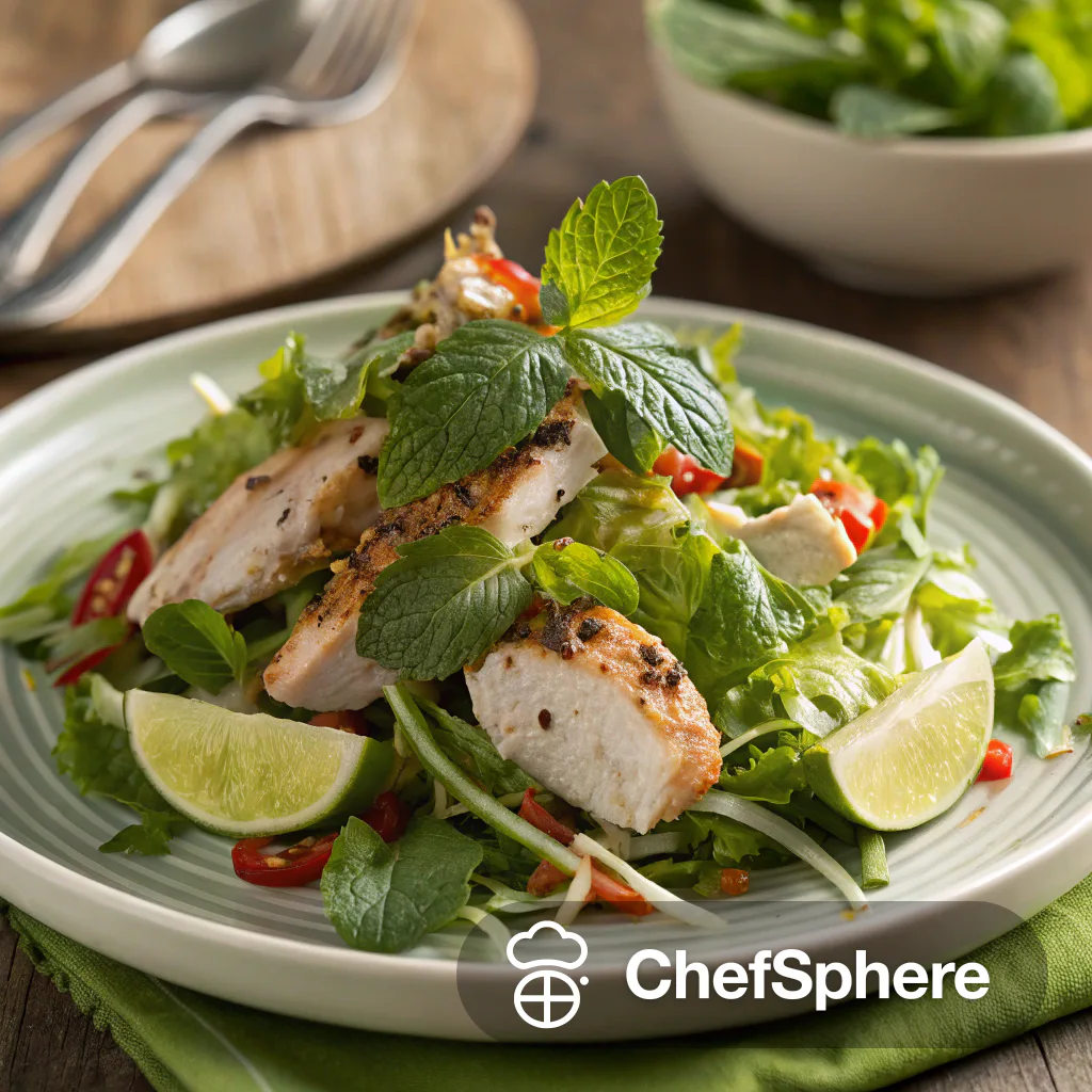 Vietnamese Chicken Herb Salad Recipe