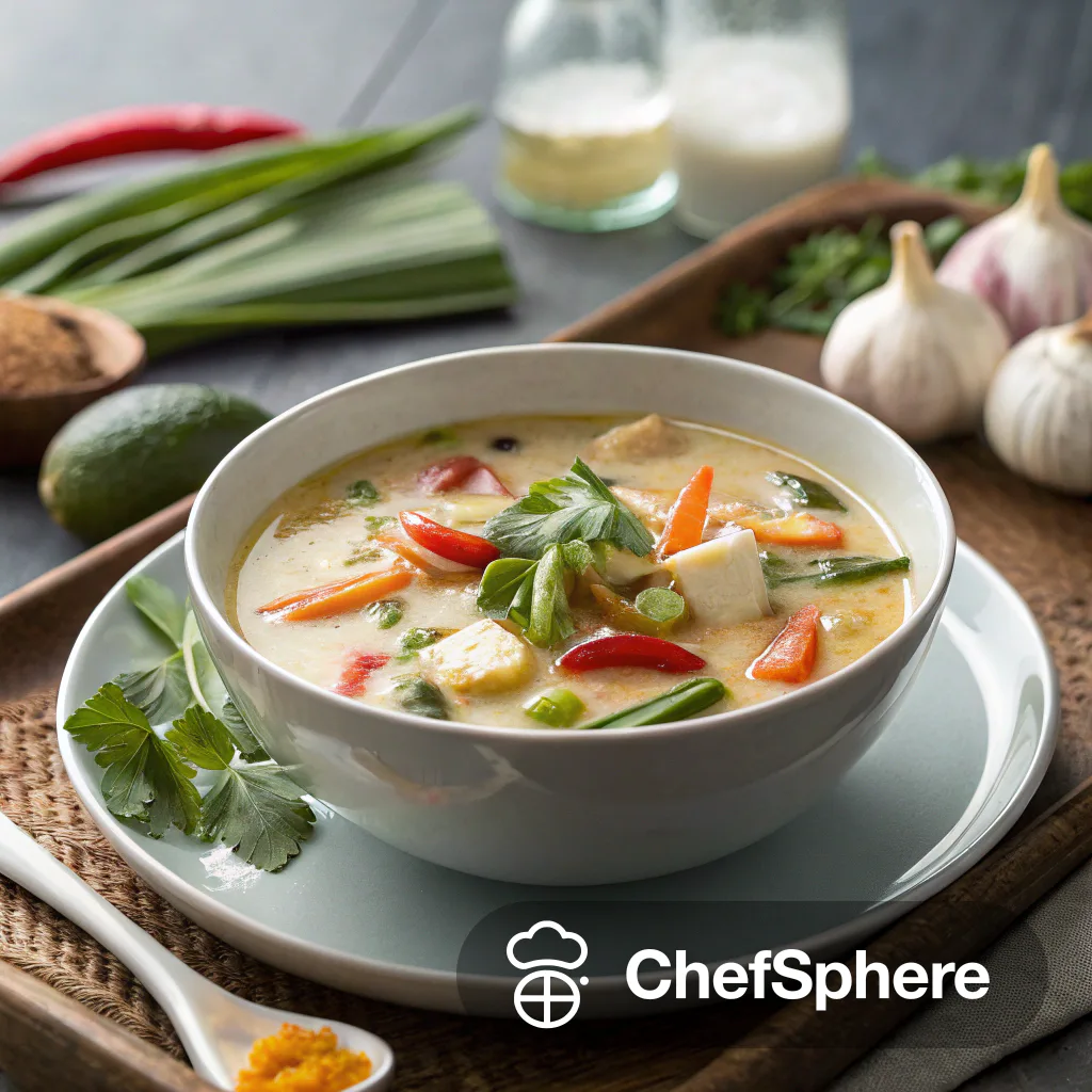 Thai Coconut Vegetable Soup Recipe