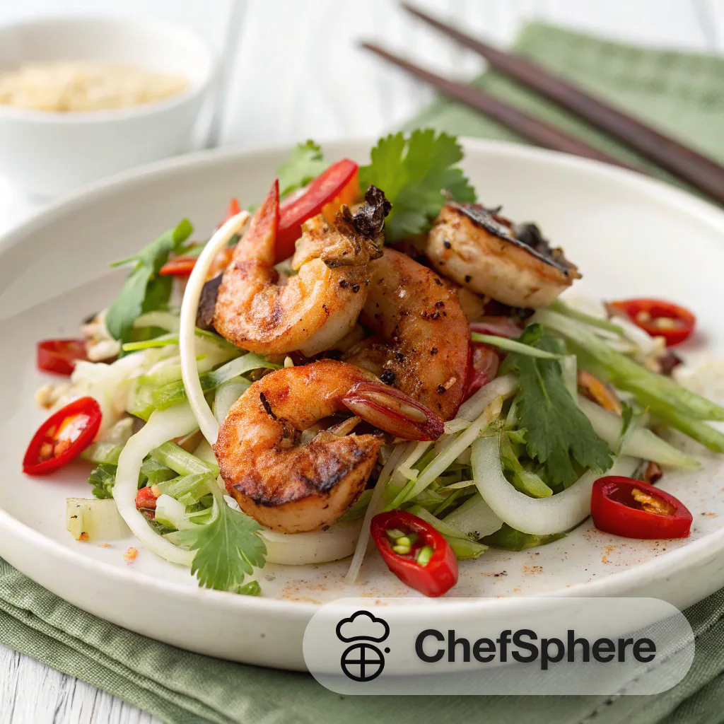 Spicy Lemongrass Shrimp Salad