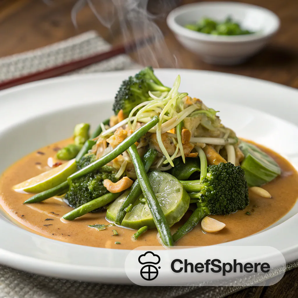 Thai Coconut-Peanut Greens: Steamed Fusion