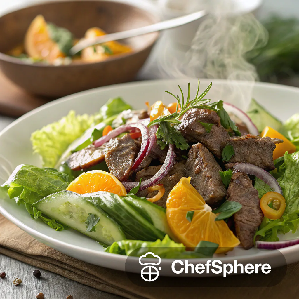 Zesty Citrus Beef with Fresh Herbs