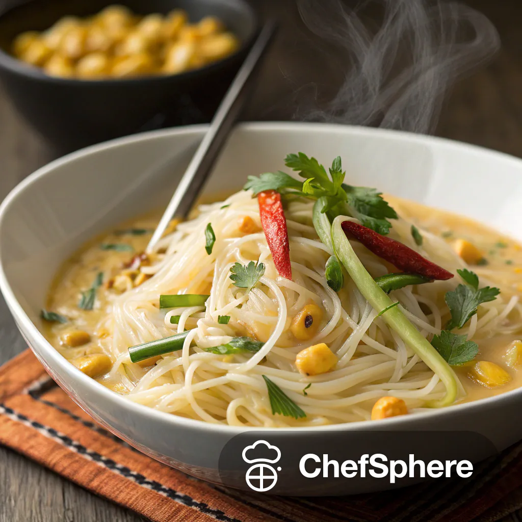 Coconut Curry Noodles with Bean Threads