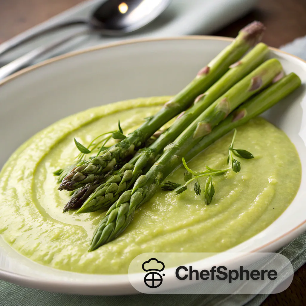 Creamy Asparagus Puree with a Twist