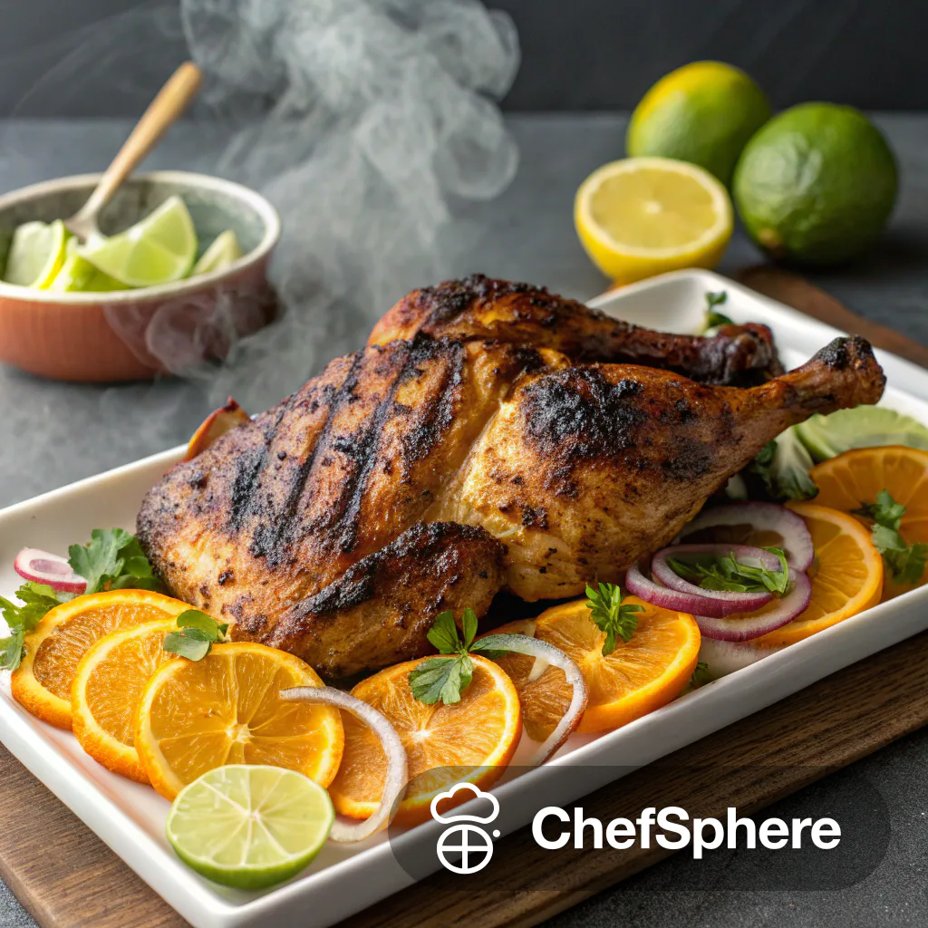 Latin-Style Grilled Charcoal Chicken