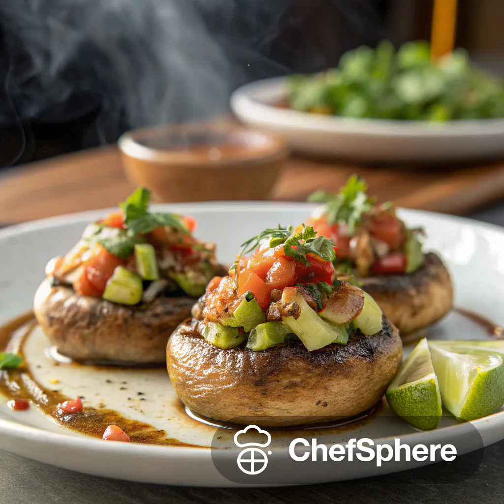 Smoky Pulled Mushroom with Zesty Salsa