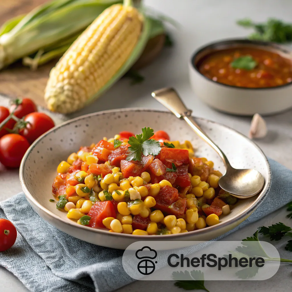 Smoky Corn Tomato Salsa Burst