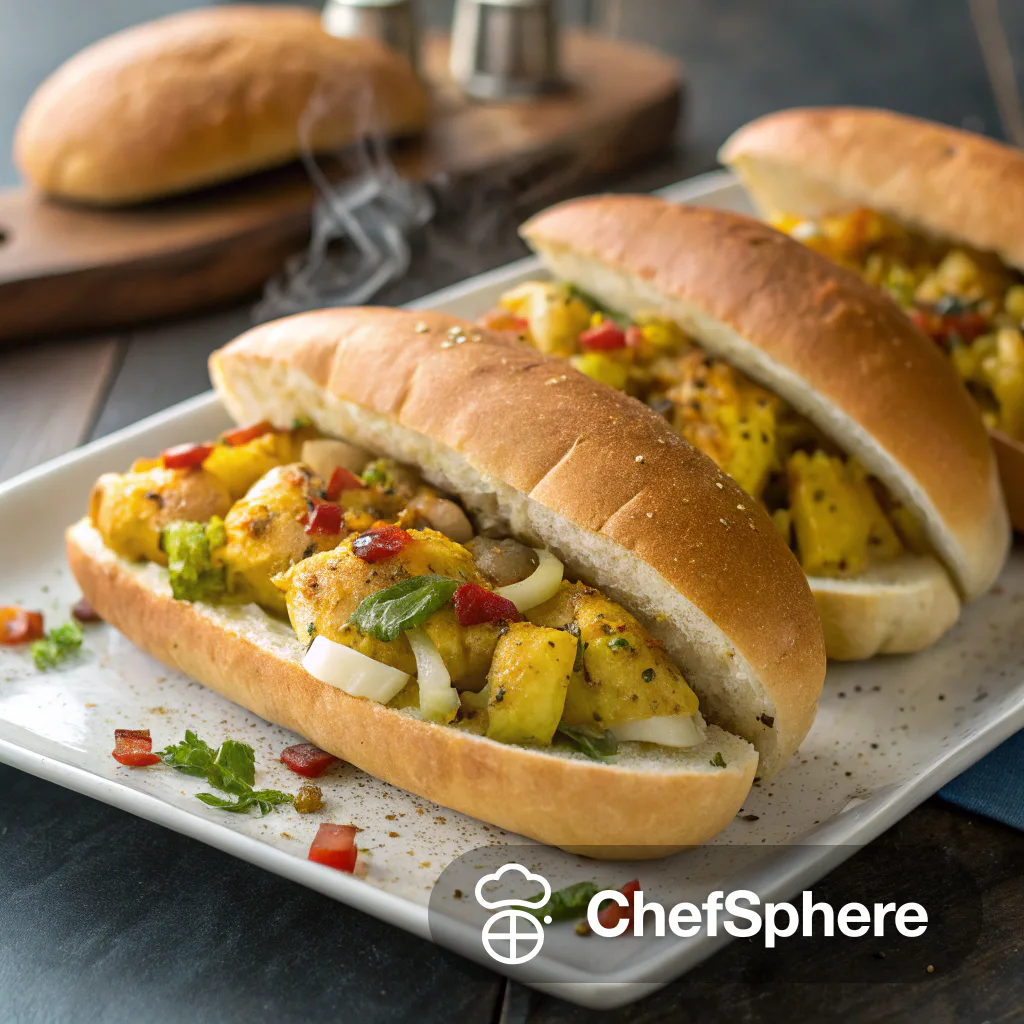 North African Spiced Potato Egg Sandwiches