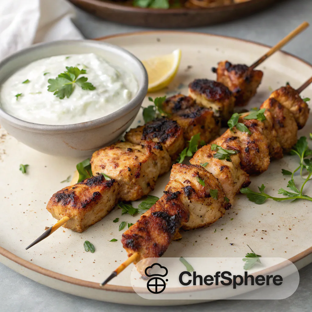 Moroccan Spice Grilled Chicken Skewers