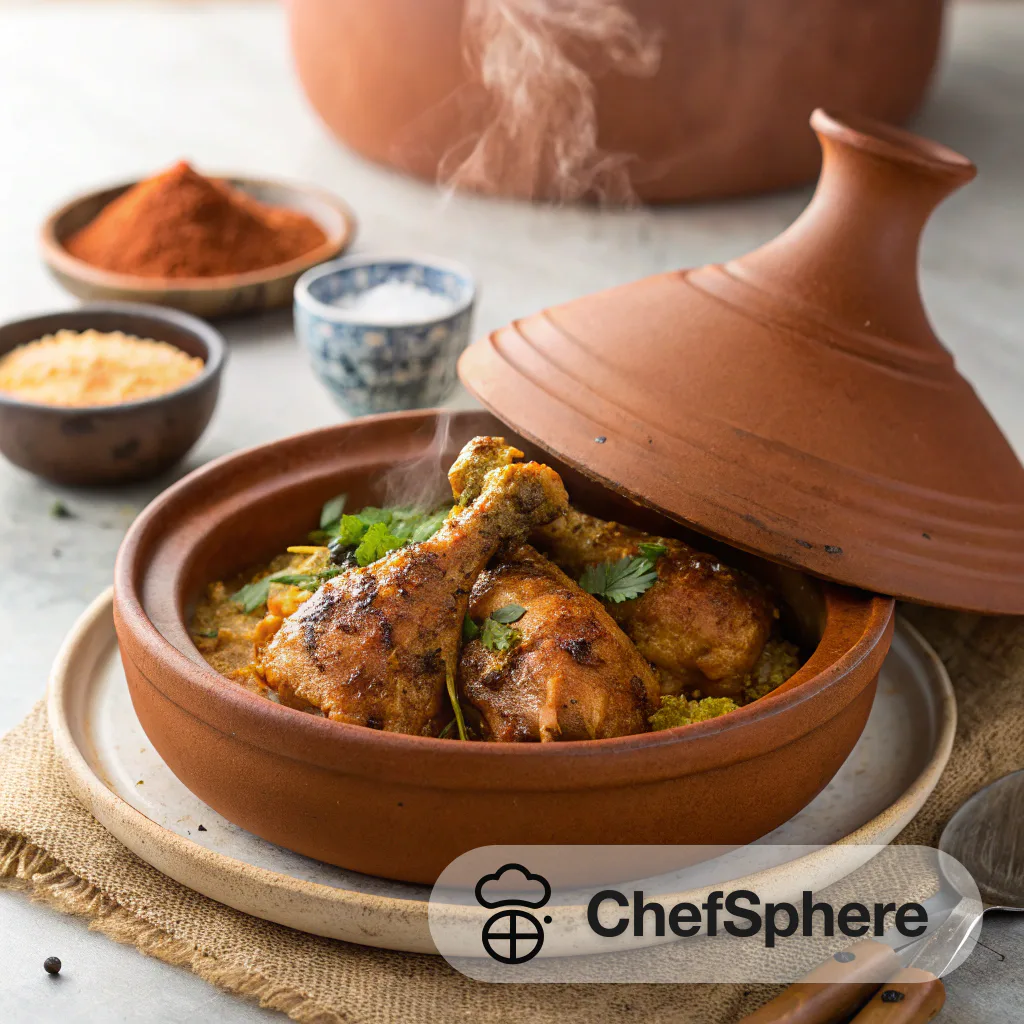 Moroccan Spiced Clay Pot Chicken