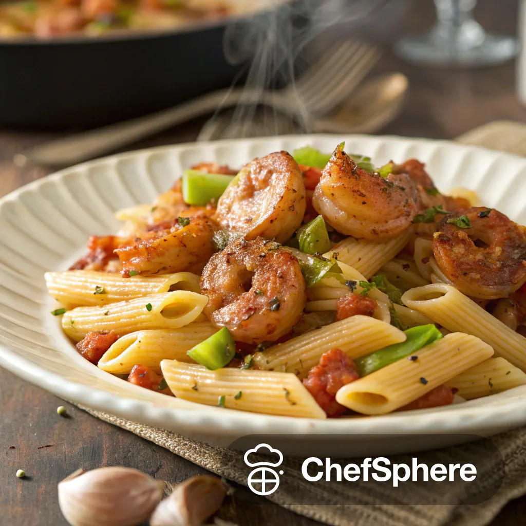 Creole Sausage Shrimp Pasta: Spicy Twist