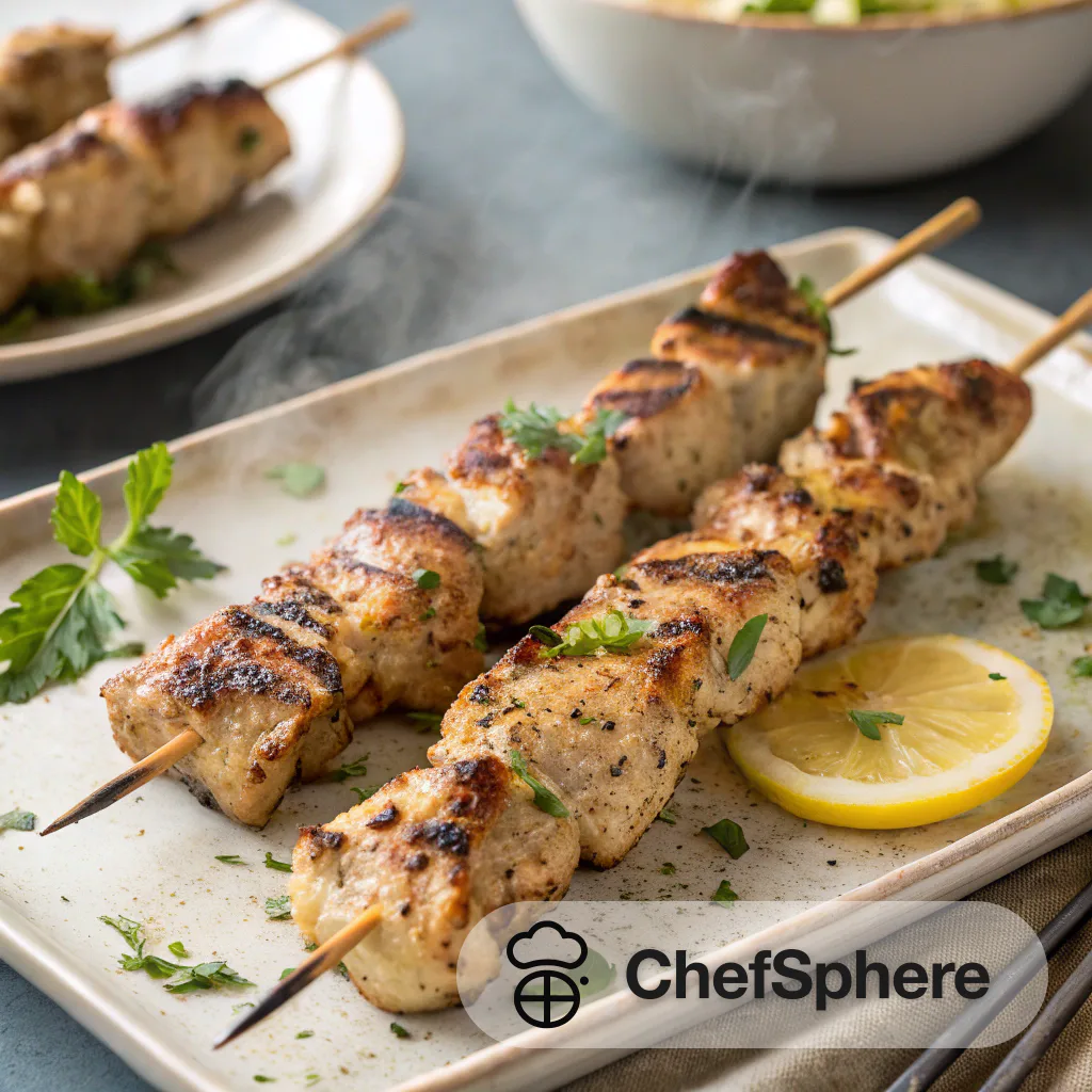 Middle Eastern Spiced Grilled Chicken Skewers