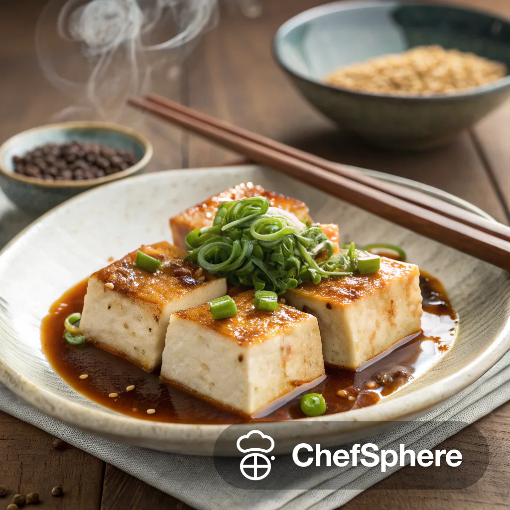 Savory Slow-Cooked Japanese Tofu Braised