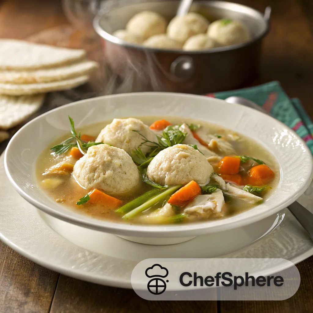 Matzo Dumpling Spring Chicken Soup