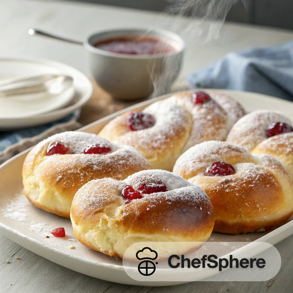 Challah Donuts with Sweet Jam Filling