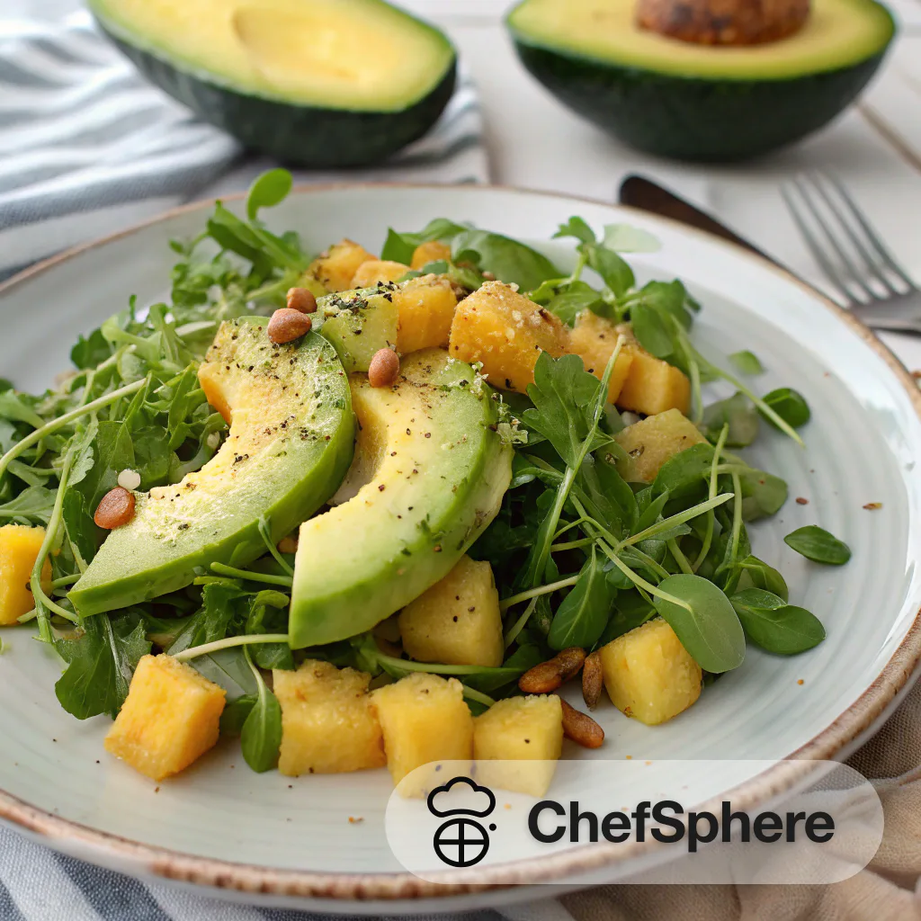 Avocado Pineapple Watercress Summer Salad