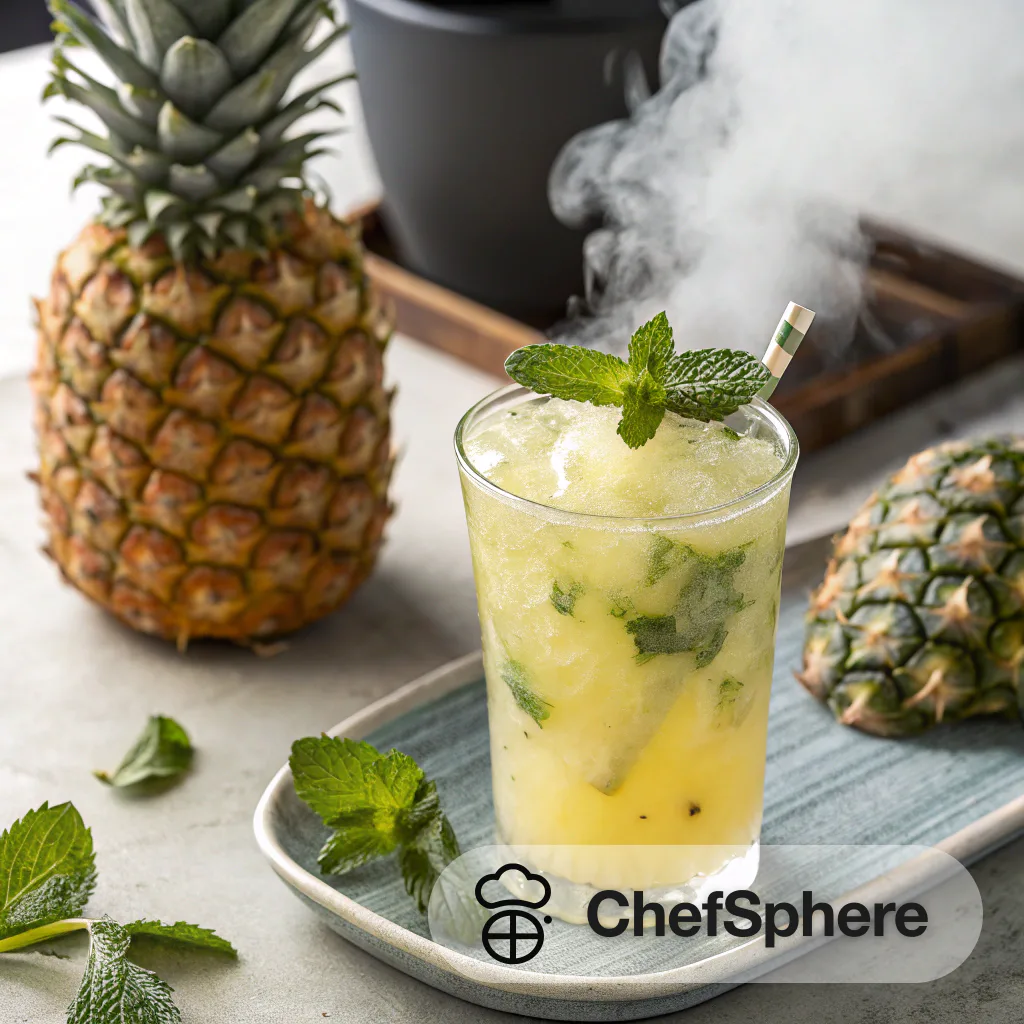 Pineapple Mint Frozen Citrus Cocktail