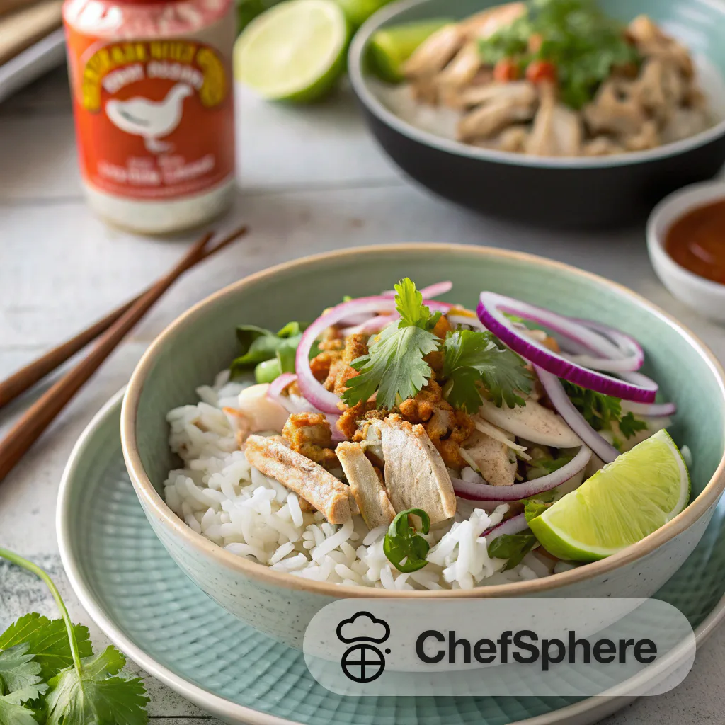 Laotian Chicken Rice Salad Bowls