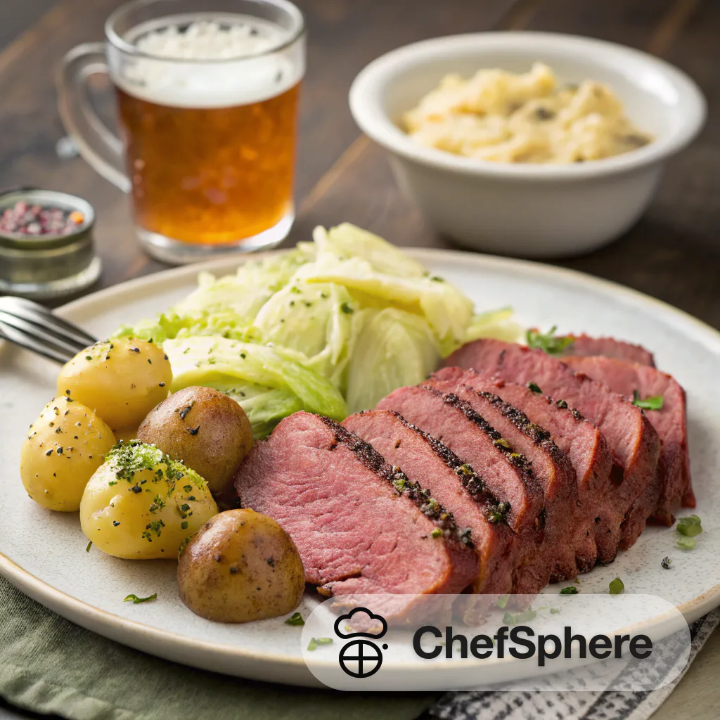 Corned Beef Brisket with Cabbage and