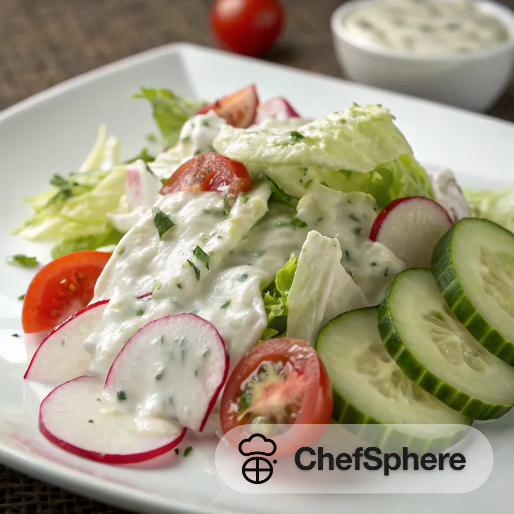 Creamy Dressing Elevates Detailed Salad Heights