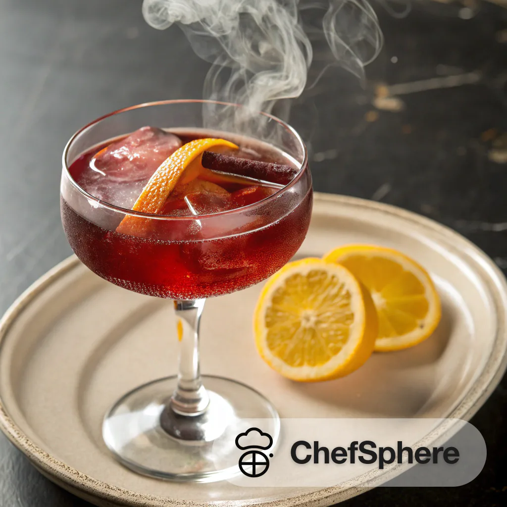 Red Wine Citrus Whiskey Cocktail