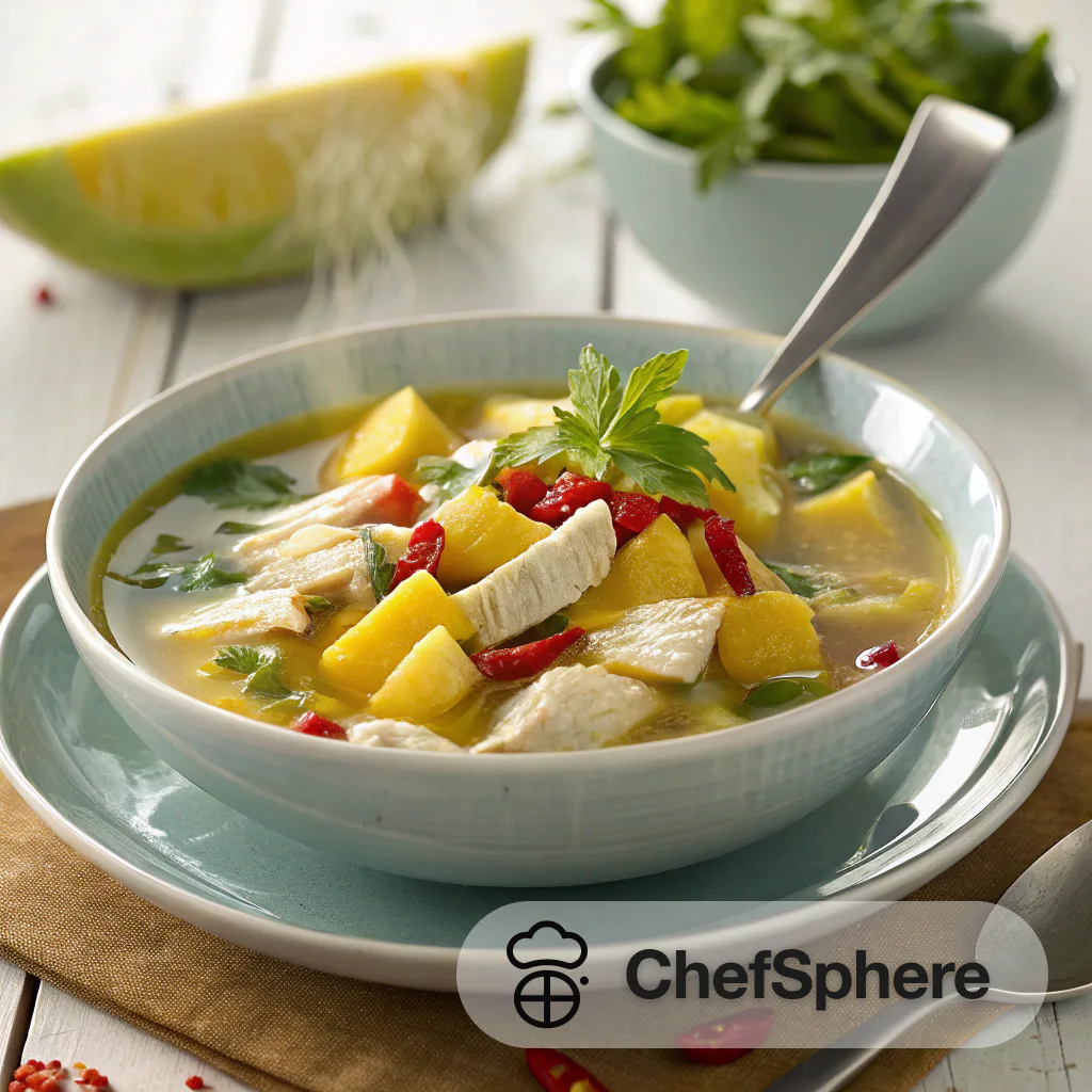 Vietnamese-Inspired Tropical Chicken Soup