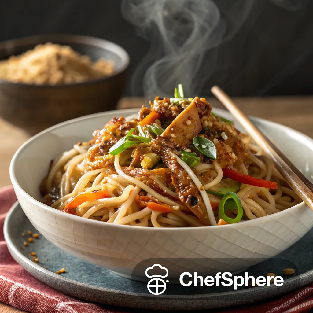 Asian-Inspired Savory Noodle Bowl Recipe