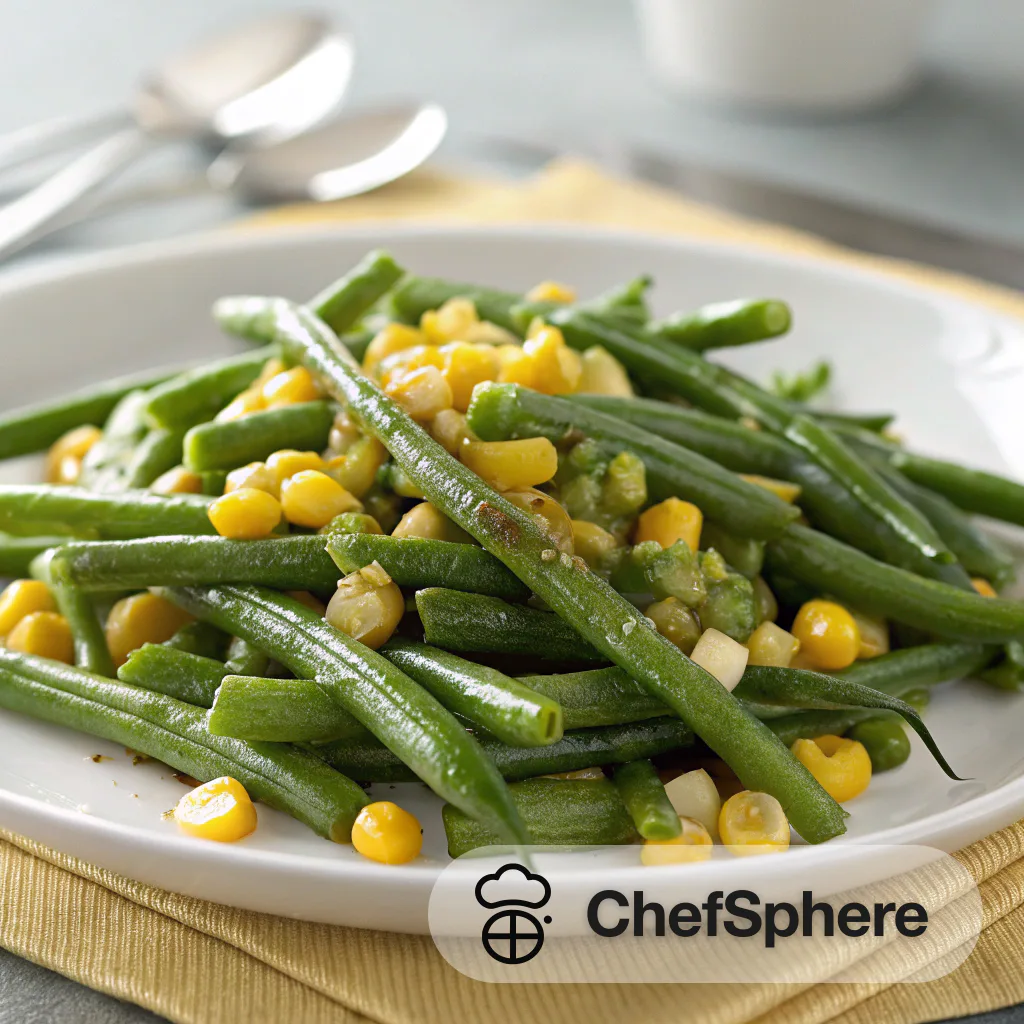 Buttery Sauteed Green Beans and Corn