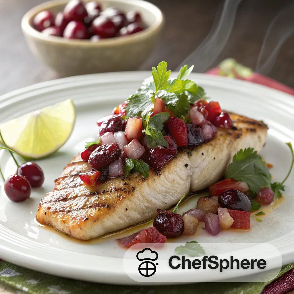 Fish with Fruit Salsa on Grill