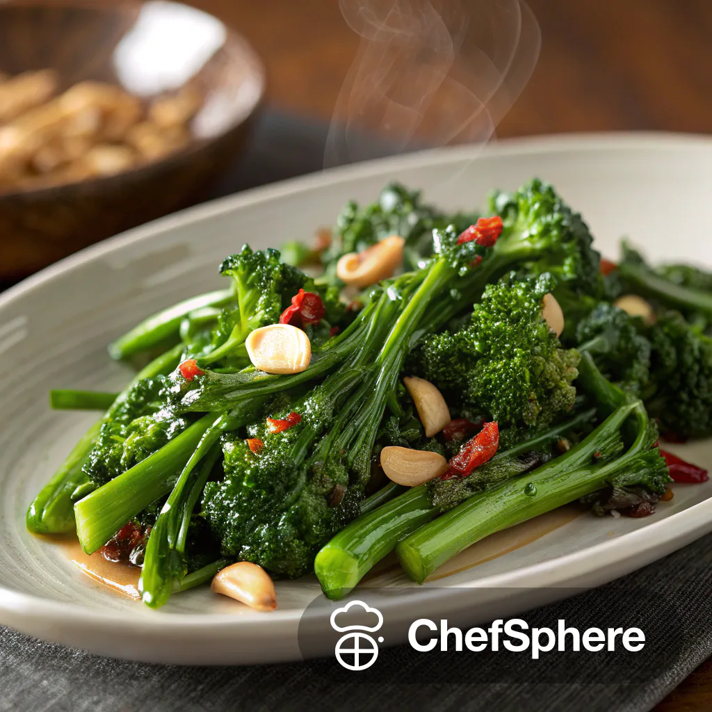 Garlic-infused Spicy Sautéed Greens