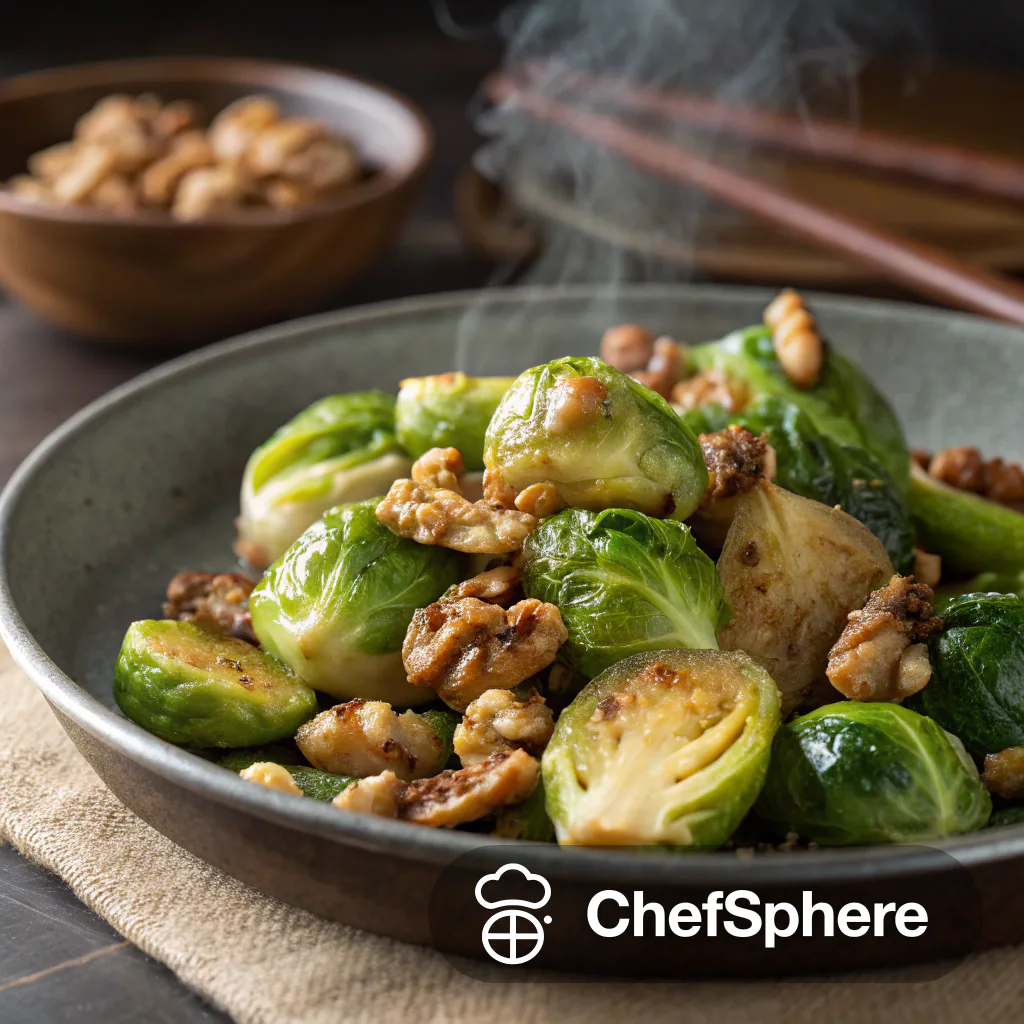 Savory Stir-Fried Brussels Sprouts