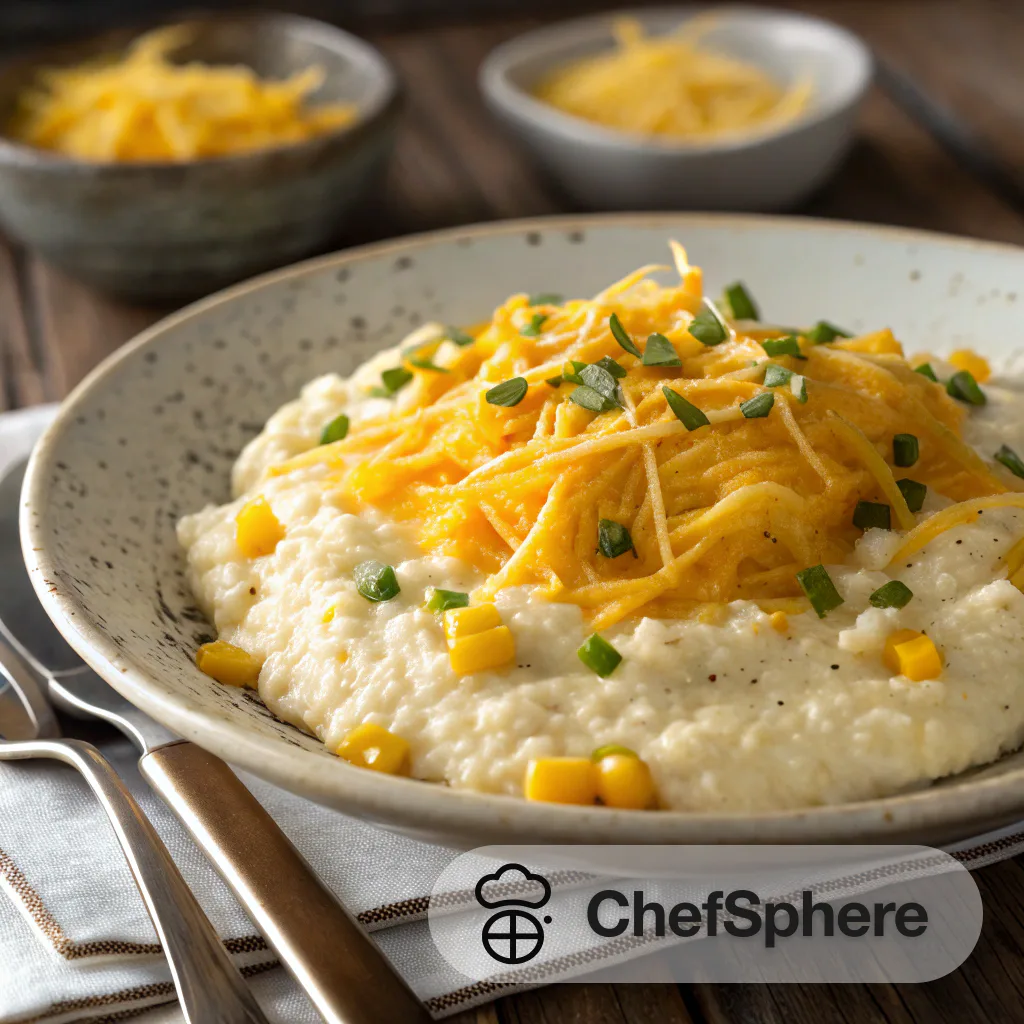 Cheesy Corn Grits with Creaminess