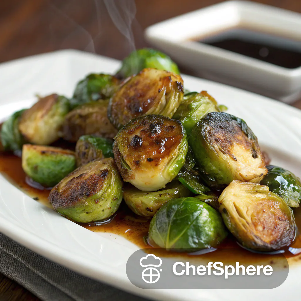 Vinegar-Glazed Tangy Brussels Sprouts Side