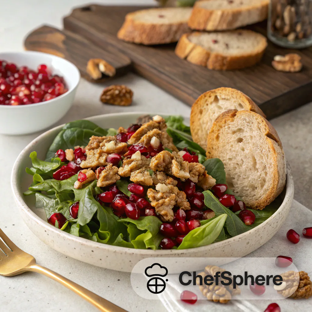 Walnut Pomegranate Crunch Salad Recipe