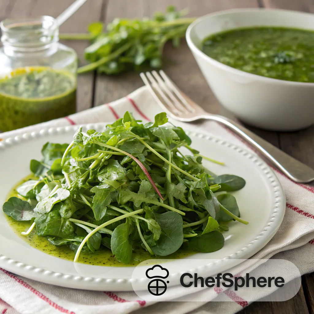 Watercress Salad with Cilantro Vinaigrette