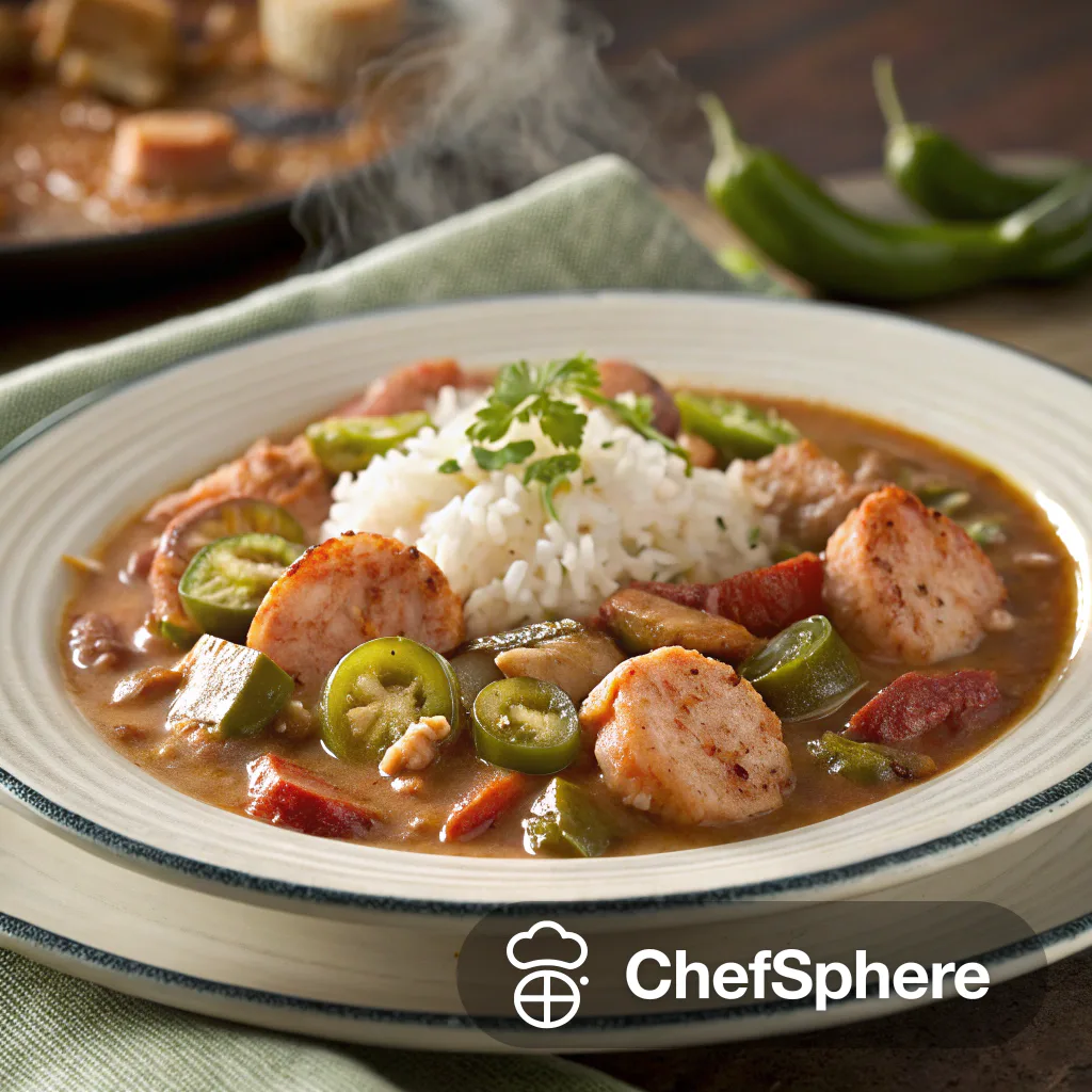 Seafood and Chicken Sausage Gumbo Blitz