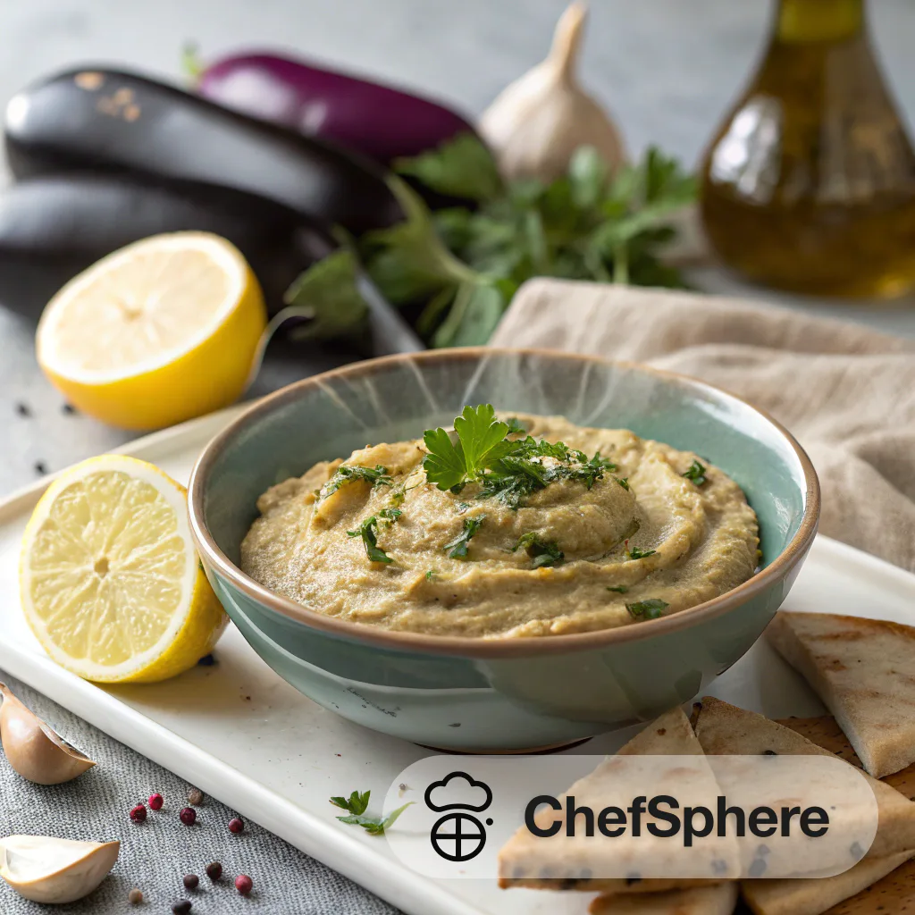 Smoky Eggplant Tahini Lemon Dip