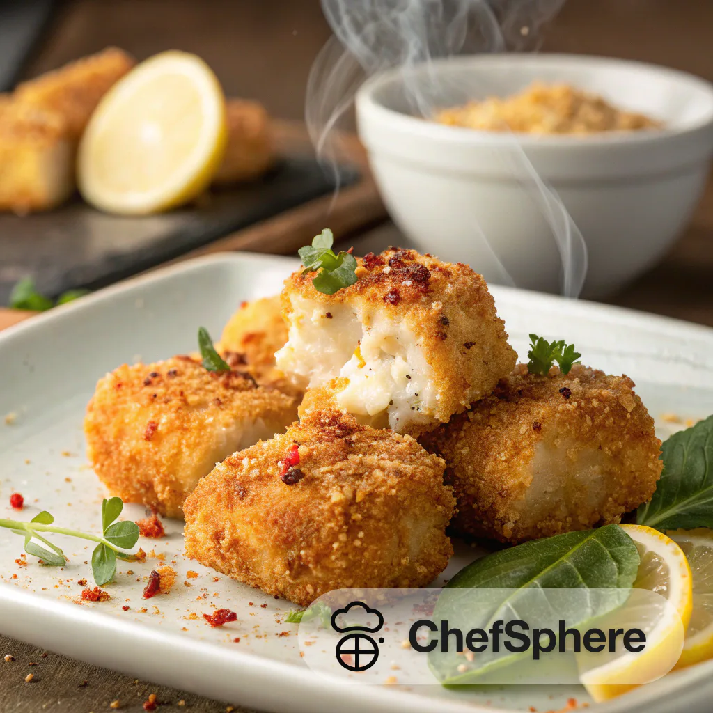 Crispy Breadcrumb-Coated Halibut Cheeks Recipe