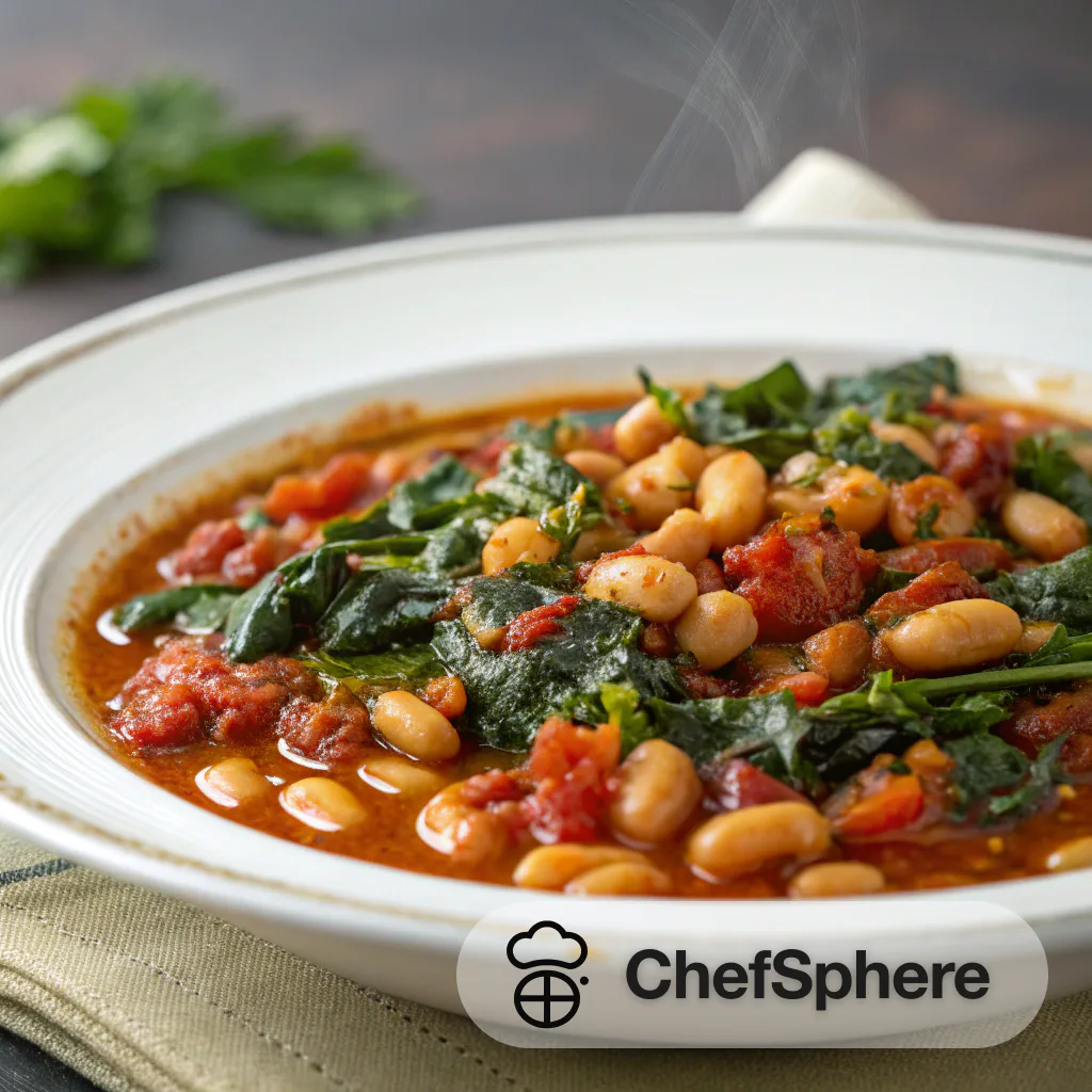 Spicy Beans and Greens Stew