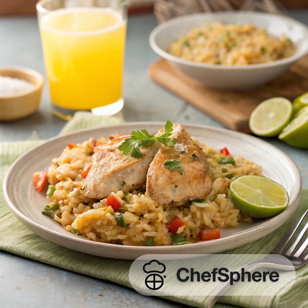 Latin-Inspired Chicken and Rice Casserole