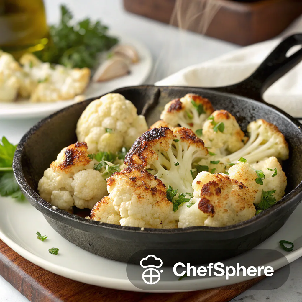 Sizzling Skillet Cauliflower - Perfectly Seared