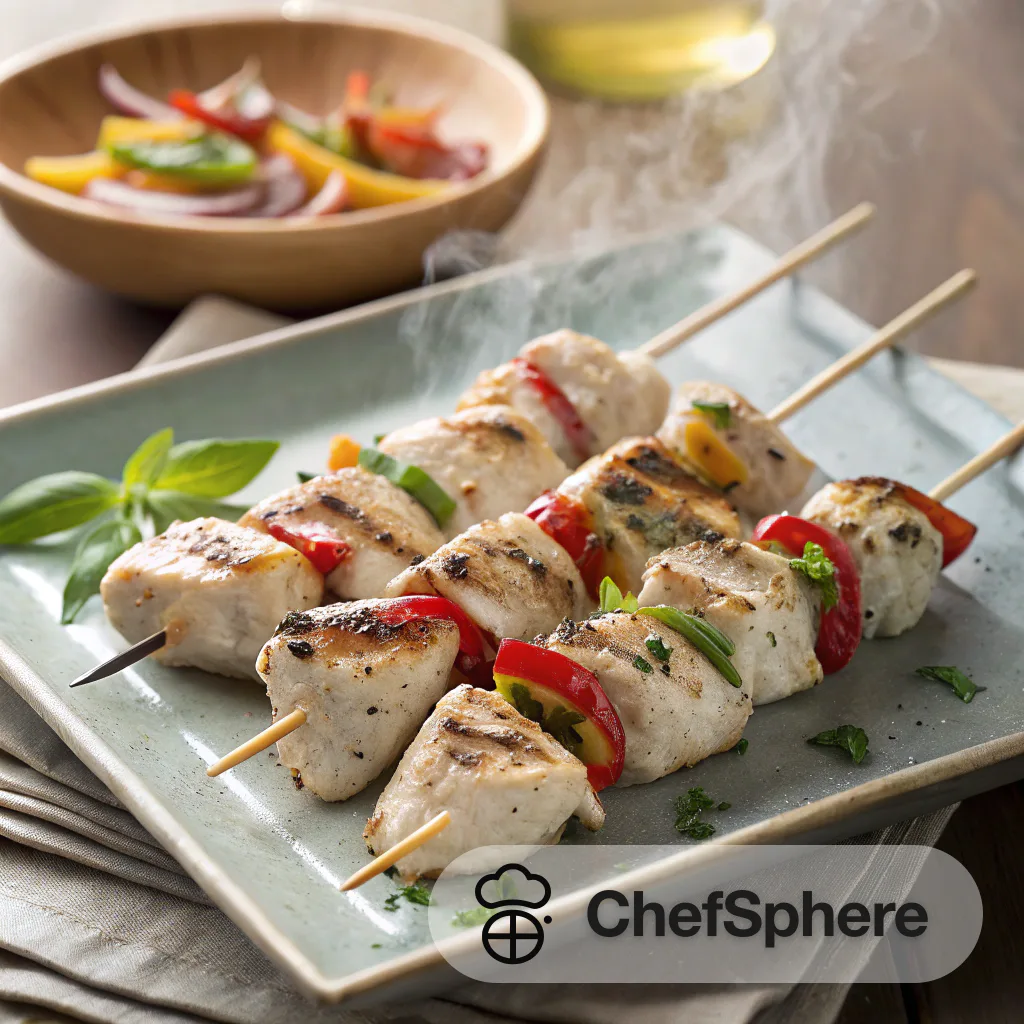Italian Zesty Chicken Skewers for Grilling