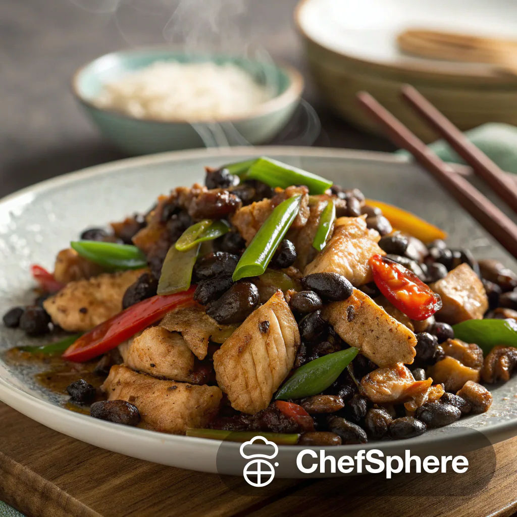 Savory Black Bean Chicken Stir-Fry