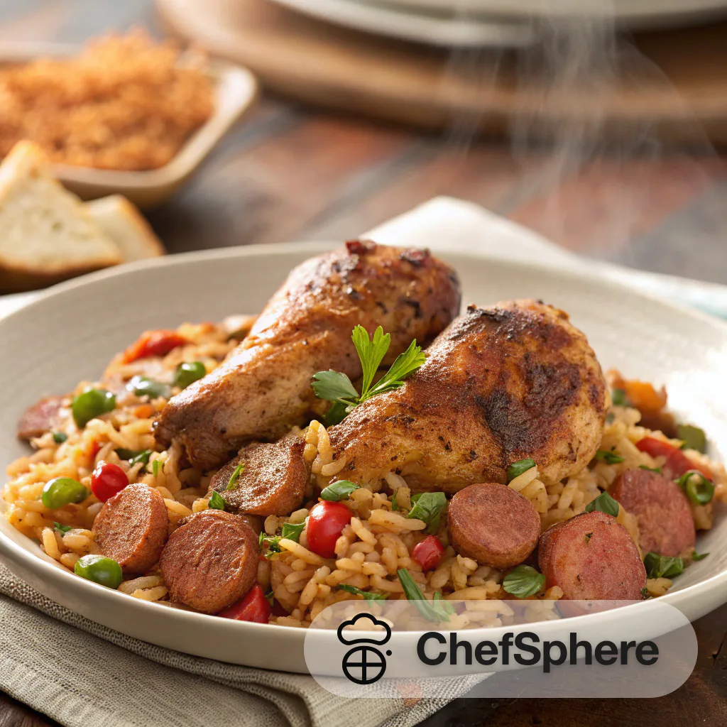 Cajun Chicken and Sausage Jambalaya