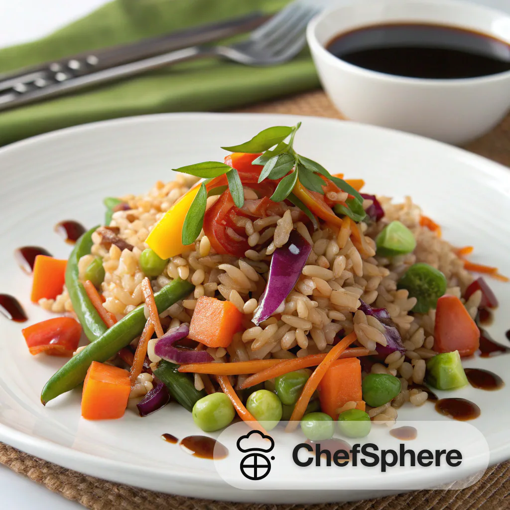 Asian Brown Rice Veggie Salad