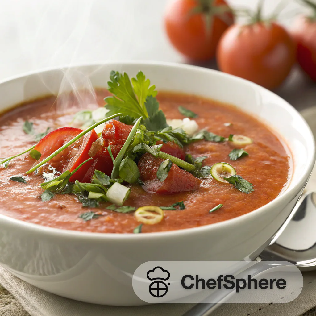 Coconut Tomato Soup with Zesty Flavor
