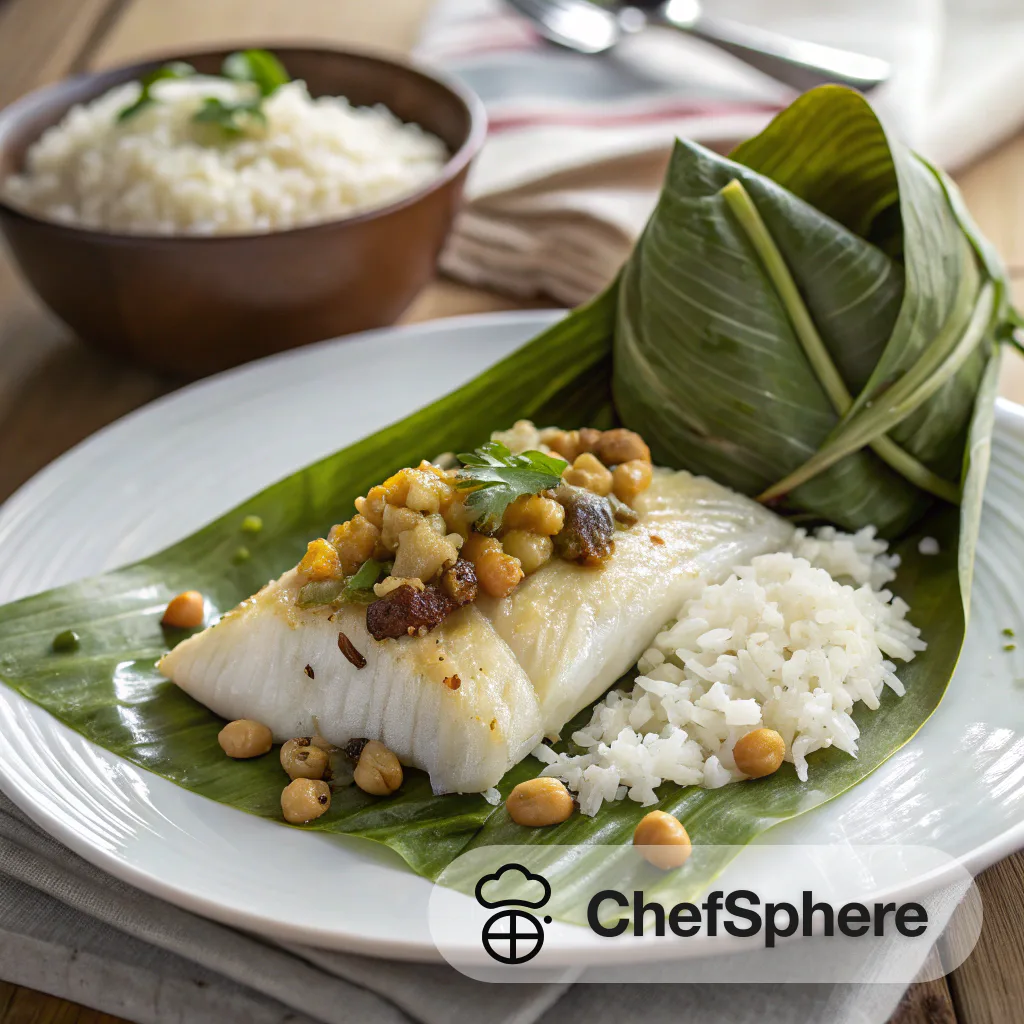 Banana Leaf Snapper with Coconut Rice